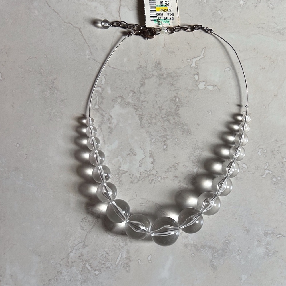 Chic Transparent Beaded Necklace